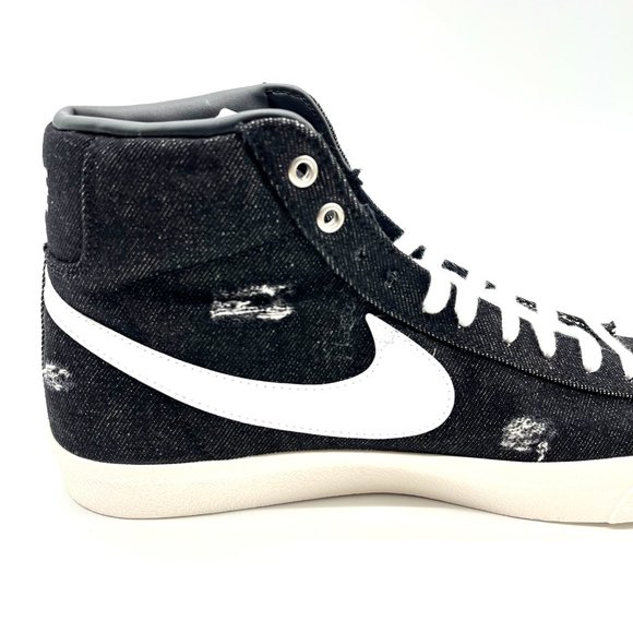 Nike Men\'s Blazer Mid \'77 Vintage Cleveland Rocks Sneakers 10.5 Black main image 6